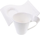 ELEGANT WAVE COFFEE MUG & PLATE