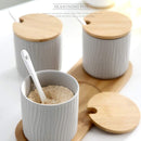 Grained seasoning jar (two)