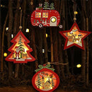 Wood Crafts Kids Gift for Home Christmas Party Decorations