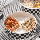 BLACK AND WHITE FOOD CONTAINER