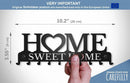 BLACK METAL KEY HOLDER ,"HOME" MULTIPURPOSE
