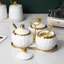 GOLD PLATED SEASONING JAR