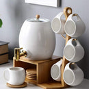 TEA CONTAINER WITH CUPS AND PLATES