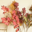 orange oak leaf