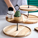 WOODEN TIER SERVING