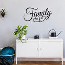 black wall sign words