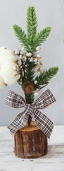 Christmas Tree Potted Plants with Stable