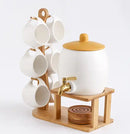 TEA CONTAINER WITH CUPS AND PLATES