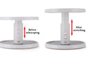 2-Tier Rotating Seasoning Holder 360 Degree Spice Jar Storage