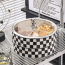 BLACK AND WHITE FOOD CONTAINER