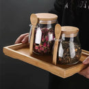 GLASS STORAGE WITH SPOON