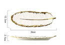 Large leaves minimalist white