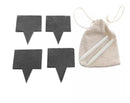 Black square Slate set for Cheese