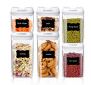 Clear sealed plastic storage tank set (six pieces)