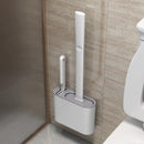 Wall Mounted Household Silicone Toilet Brush Set