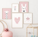 Simple cartoon canvas painting