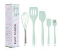Colored kitchen utensils set (5 pieces)