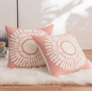 Daisy and sunflower embroidery sofa decorative pillow cover