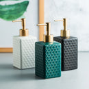 Simple light luxury ceramic hand sanitizer sub-bottling shampoo shower gel disinfectant press bottle bathroom supplies bottle