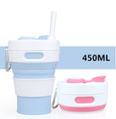 Collapsible Travel Cup With Straw