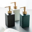 Simple light luxury ceramic hand sanitizer sub-bottling shampoo shower gel disinfectant press bottle bathroom supplies bottle
