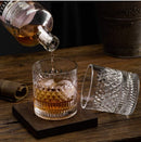 Crystal whiskey glass set