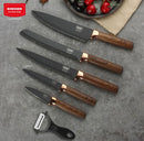 Stainless steel kitchen knife set (6-pieces)