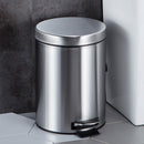 Stainless steel pedal round trash with cover