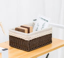 Wicker storage basket (26*20*12 cm)