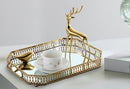 Nordic metal rectangular mirror tray (350*250mm)