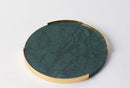 Luxury marble tray with gold frame