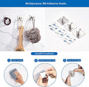 Style stainless steel hook towel rack set (6 pieces)