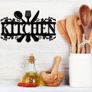 Metal wall decoration for kitchen