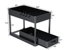 Kitchen Double Layer Sliding Storage Rack