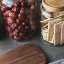 Glass storage jars