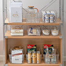 Storage containers with built-in handle