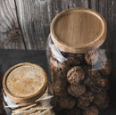 Glass storage jars