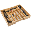 Bamboo  Expandable Utensil Drawer Organizer