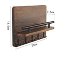 Rustic Wooden shelf for key storage