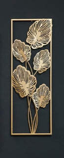 Wall hanging decoration with ginkgo leaves