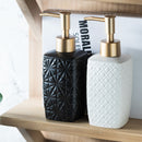 Simple ceramic hand sanitizer bottle, shampoo shower gel lotion press sub-bottling