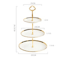 ceramic three-layer cake dessert stand