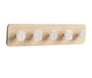 Creative wooden wall hanging coat rack