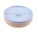 6" wheat straw dish set (6 pieces )