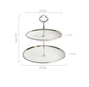 ceramic three-layer cake dessert stand