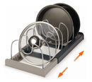 Expanding cookware organizer