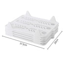 Stackable Transparent White Clothes Shirt Storage Folders Board Closet Organizer Laundry Folding Boards Anti-Wrinkle Clothes Storage Holders