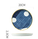 8" Ceramic creative hand painted plate