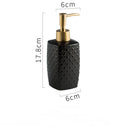 Simple ceramic hand sanitizer bottle, shampoo shower gel lotion press sub-bottling