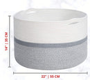 Cotton rope storage basket
